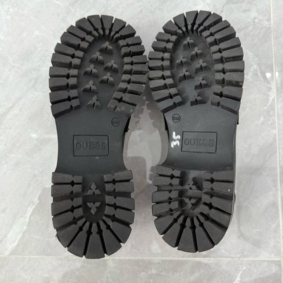 Women’s Guess Chunky Platform G Patterned Loafers Shoe Gold Buckle Size 8.5 - Picture 10 of 16